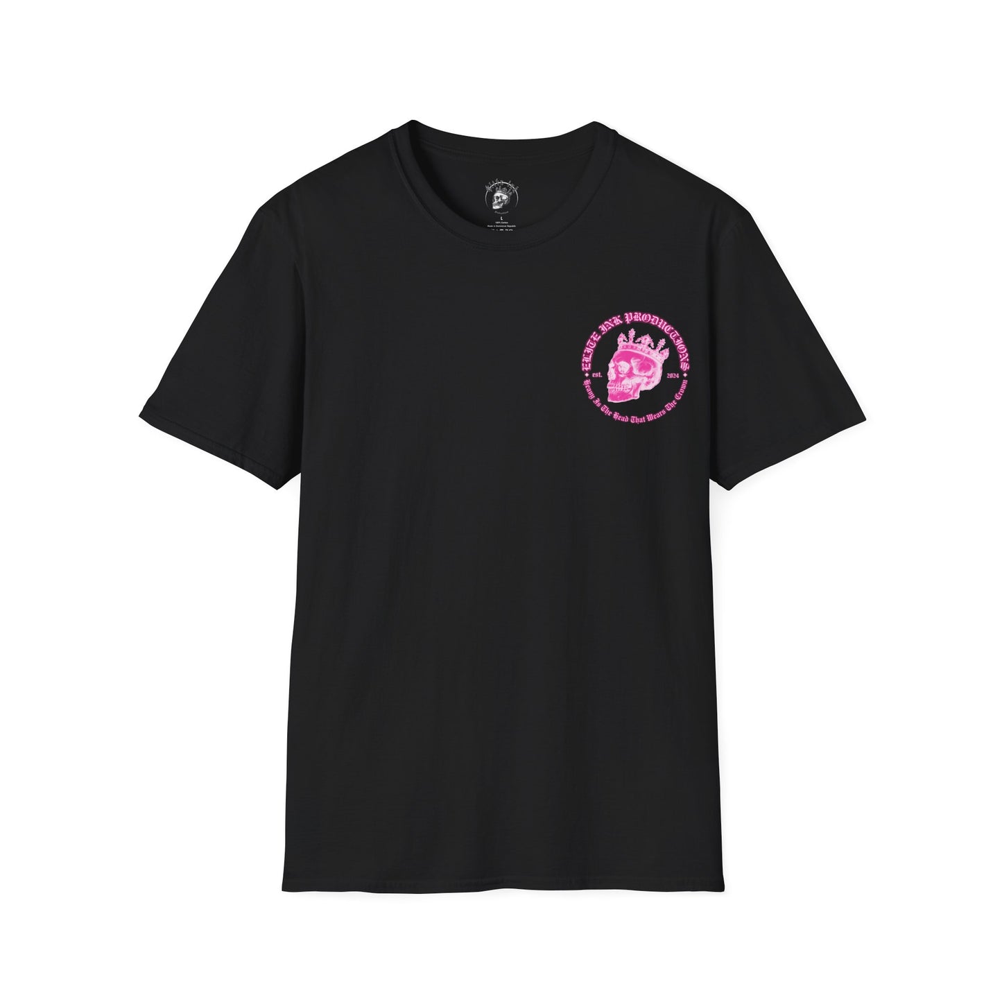 Unisex Neon Pink Skully  T-Shirt