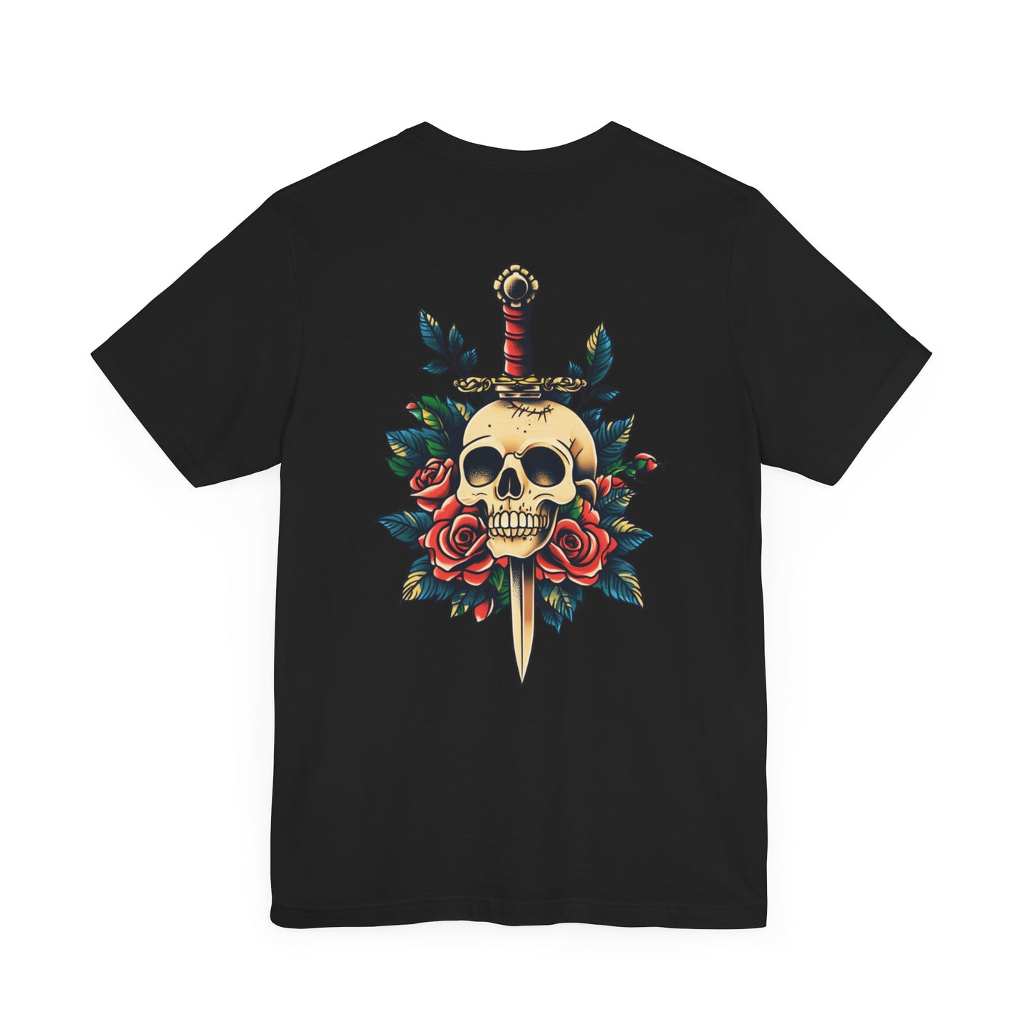 Unisex Skull and Dagger Tattoo T-Shirt